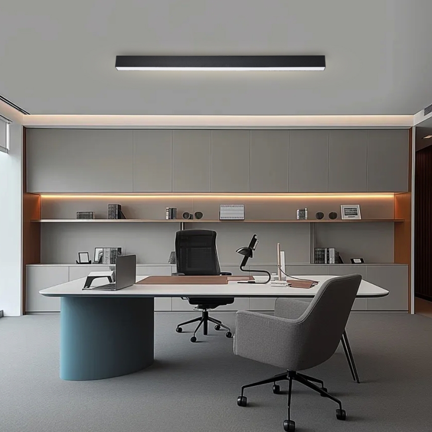 Brilagi - LED dimbare plafondlamp SLEEKLINE SMART LED/40W/230V 3000-6000K Wi-Fi Tuya zwart + afstandsbediening