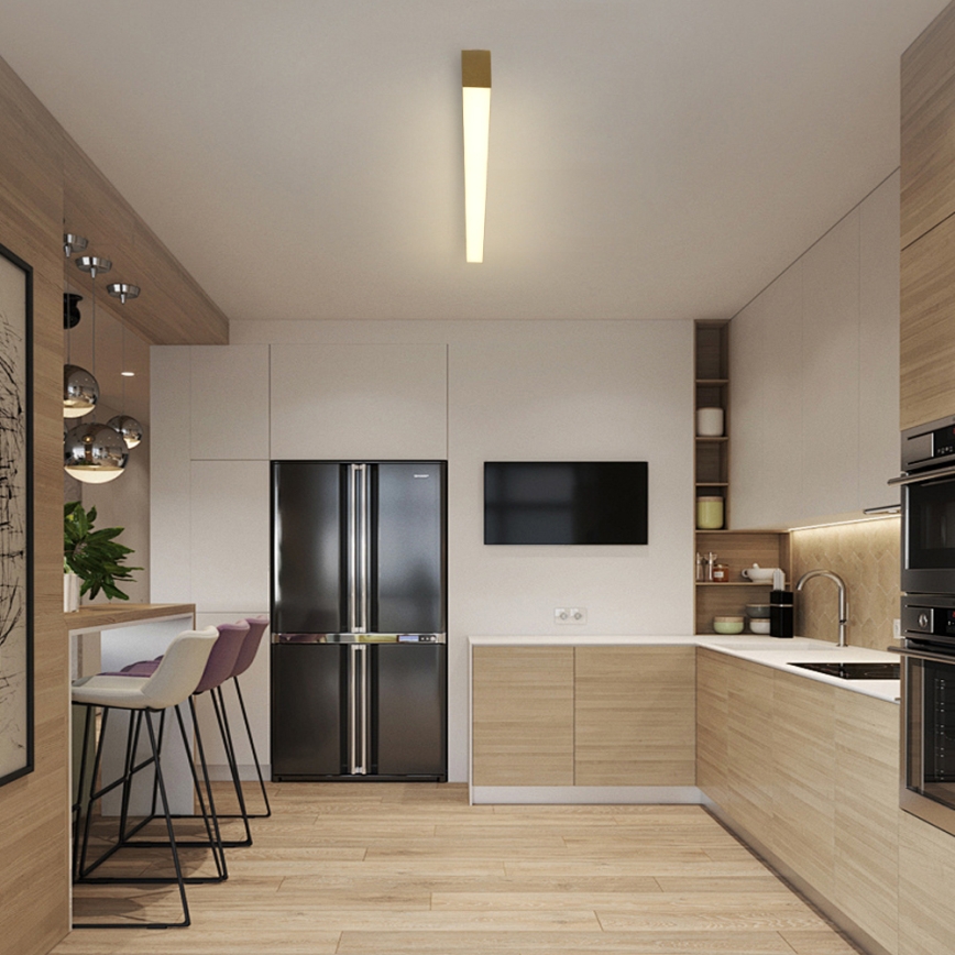 Brilagi - Dimbare LED-plafondlamp SLEEKLINE SMART LED/40W/230V 3000-6000K Wi-Fi Tuya goudkleurig + afstandsbediening