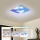 Brilagi - Dimbare LED-plafondlamp SLIMFRAME LED/58W/230V 60x60 cm 3000-6000K zilver/blauw + afstandsbediening