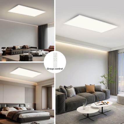 Brilagi - Dimbare LED-plafondlamp SLIMFRAME LED/80W/230V 120x60 cm 3000-6000K wit + afstandsbediening