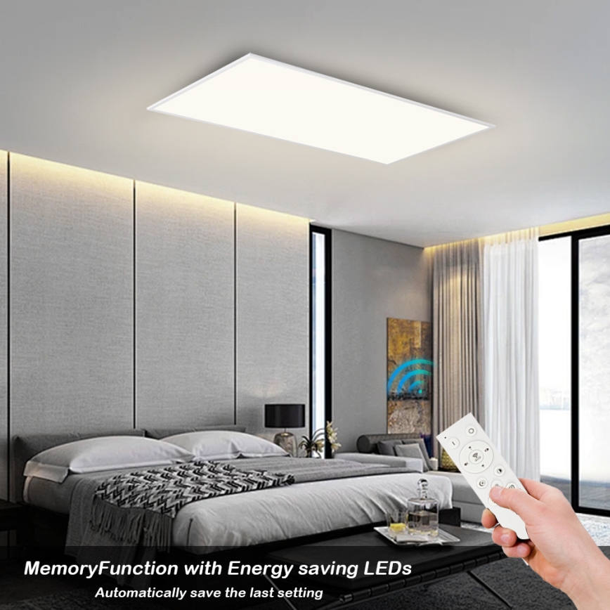 Brilagi - Dimbare LED-plafondlamp SLIMFRAME LED/80W/230V 120x60 cm 3000-6000K wit + afstandsbediening