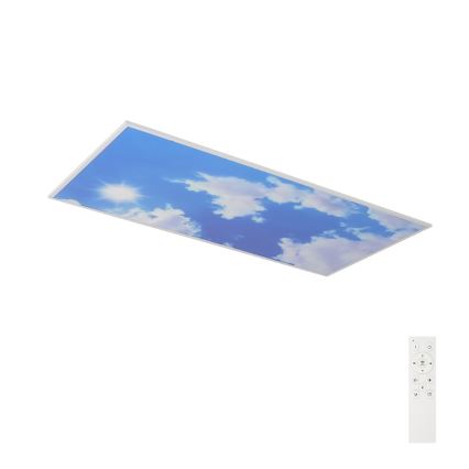 Brilagi - Dimbare LED-plafondlamp SLIMFRAME SKY LED/80W/230V 120x60 cm 3000-6000K zilver/blauw + afstandsbediening