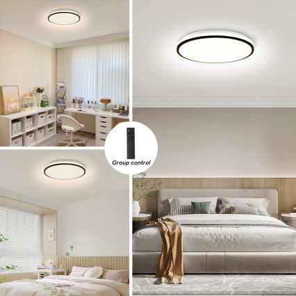 Brilagi - LED dimbare SMART plafondlamp LED/36W/230V Ø 48 cm 3000-6000K Wi-Fi Tuya Beacon + afstandsbediening