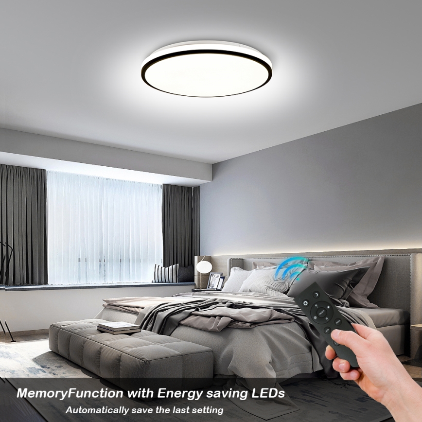 Brilagi - LED dimbare SMART plafondlamp LED/36W/230V Ø 48 cm 3000-6000K Wi-Fi Tuya Beacon + afstandsbediening