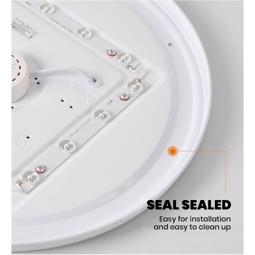 Brilagi - LED dimbare plafondlamp SMART STARS LED/36W/230V Ø 48 cm 3000-6000K Wi-Fi Tuya Beacon + afstandsbediening