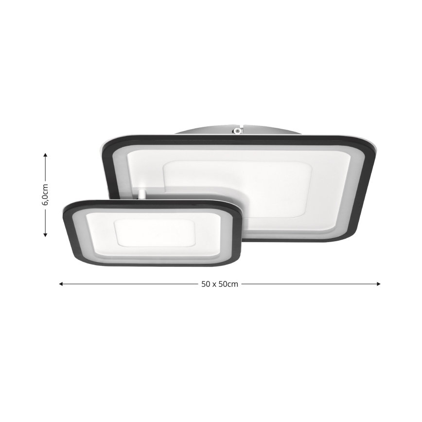 Brilagi - Dimbare LED plafondlamp TANDORA LED/49W/230V 3000/4000/6000K + afstandsbediening