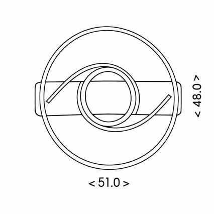 Brilagi - LED-dimbare plafondlamp TWIRL LED/38W/230V 3000-6000K zwart + afstandsbediening