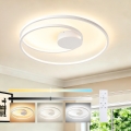 Brilagi - Dimbare LED-plafondlamp TWISTER LED/75W/230V 3000-6000K Ø 70 cm wit + afstandsbediening