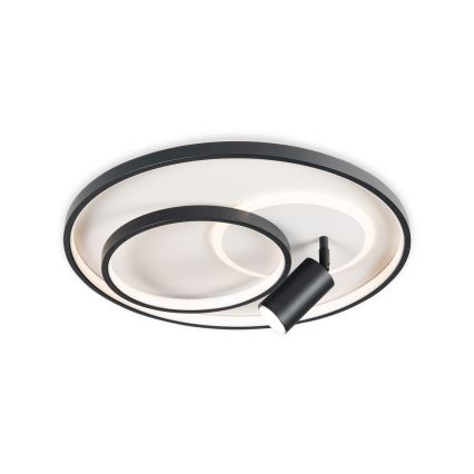 Brilagi - Dimbare LED plafondlamp UNITY LED/60W/230V + 1xGU10/3W 3000-6000K Ø 50 cm wit/zwart + afstandsbediening