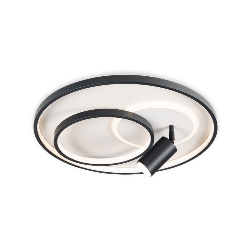 Brilagi - Dimbare LED plafondlamp UNITY LED/60W/230V + 1xGU10/3W 3000-6000K Ø 50 cm wit/zwart + afstandsbediening