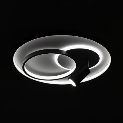 Brilagi - Dimbare LED plafondlamp UNITY LED/60W/230V + 1xGU10/3W 3000-6000K Ø 50 cm wit/zwart + afstandsbediening