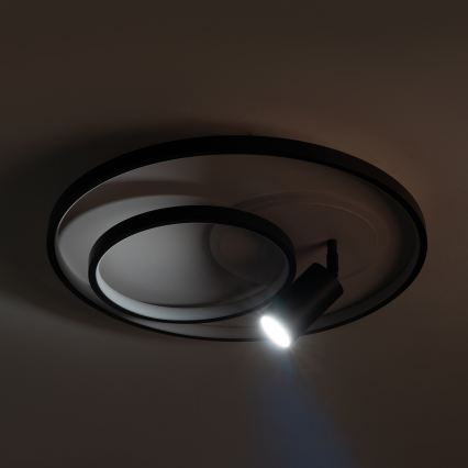 Brilagi - Dimbare LED plafondlamp UNITY LED/60W/230V + 1xGU10/3W 3000-6000K Ø 50 cm wit/zwart + afstandsbediening