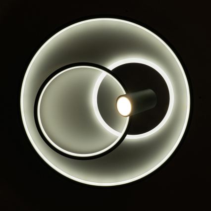 Brilagi - Dimbare LED plafondlamp UNITY LED/60W/230V + 1xGU10/3W 3000-6000K Ø 50 cm wit/zwart + afstandsbediening