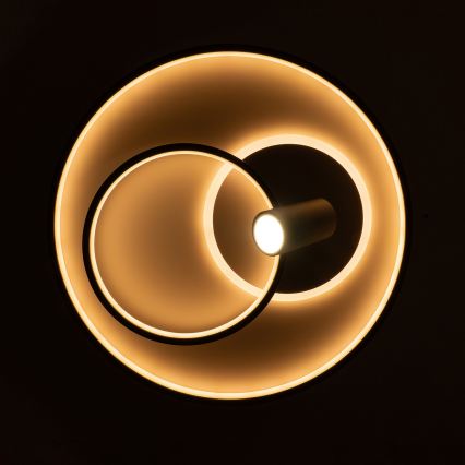 Brilagi - Dimbare LED plafondlamp UNITY LED/60W/230V + 1xGU10/3W 3000-6000K Ø 50 cm wit/zwart + afstandsbediening