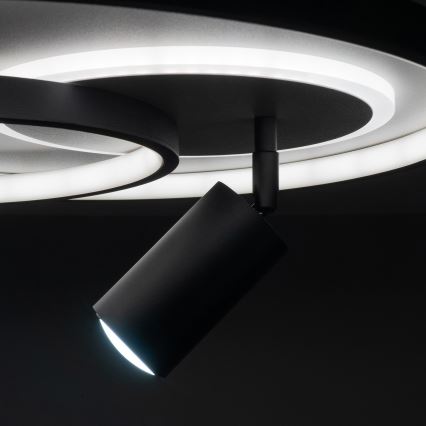 Brilagi - Dimbare LED plafondlamp UNITY LED/60W/230V + 1xGU10/3W 3000-6000K Ø 50 cm wit/zwart + afstandsbediening