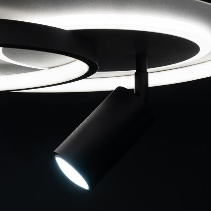Brilagi - Dimbare LED plafondlamp UNITY LED/60W/230V + 1xGU10/3W 3000-6000K Ø 50 cm wit/zwart + afstandsbediening