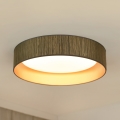 Brilagi - Dimbare LED plafondlamp VEGAS SHINE LED/24W/230V 3000/4000/6500K stro bruin/goud + afstandsbediening