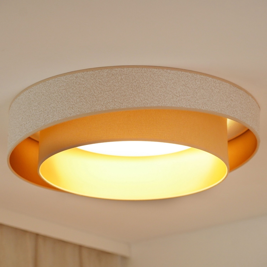 Brilagi - Dimbare LED Plafondlamp VEGAS SHINE LED/24W/230V diameter 60 cm 3000/4000/6500K crème/beige + afstandsbediening