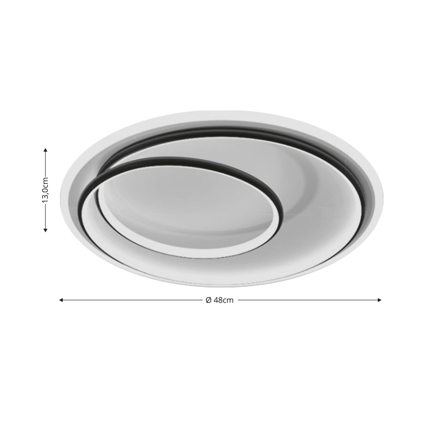 Brilagi - Dimbare LED plafondlamp VELO LED/38W/230V 3000/4000/6000K + afstandsbediening