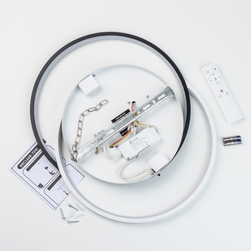 Brilagi - Dimbare LED-plafondlamp VELO LED/70W/230V Ø 48 cm 3000-6500K + afstandsbediening