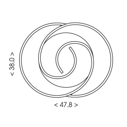 Brilagi - LED dimbare plafondlamp VELO LED/70W/230V 3000-6500K 38x47,8 cm + afstandsbediening