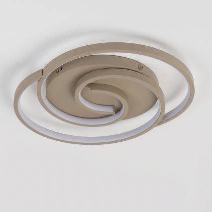 BRILAGI - LED Dimbare plafondlamp VELO LED/70W/230V 3000-6500K 38x47,8 cm beige + afstandsbediening