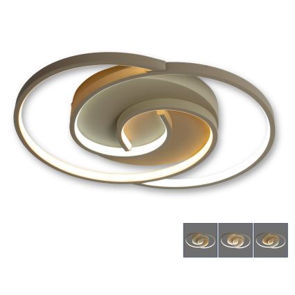 BRILAGI - LED Dimbare plafondlamp VELO LED/70W/230V 3000-6500K 38x47,8 cm beige + afstandsbediening