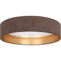 Brilagi - Dimbare LED-plafondlamp VELVET SMART VARI LED/24W/230V 3000-6500K Ø 45 cm bruin/goud + afstandsbediening