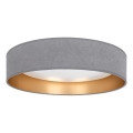 Brilagi - Dimbare LED-plafondlamp VELVET SMART VARI LED/24W/230V 3000-6500K Ø 45 cm grijs/goud + afstandsbediening