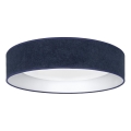 Brilagi - Dimbare LED-plafondlamp VELVET SMARTIX LED/24W/230V 3000-6000K Ø45 cm blauw Wi-Fi Tuya Beacon + afstandsbediening