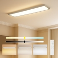 Brilagi - Dimbare LED-plafondlamp voor badkamer FRAME SMART LED/50W/230V 120x30 cm 3000-6000K IP44 beige + afstandsbediening