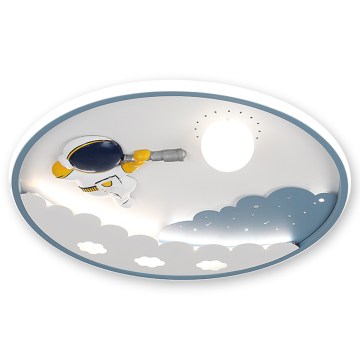 BRILAGI - Dimbare LED-plafondlamp voor kinderen ASTRO LED/43W/230V 3000-6000K Ø 49 cm + afstandsbediening