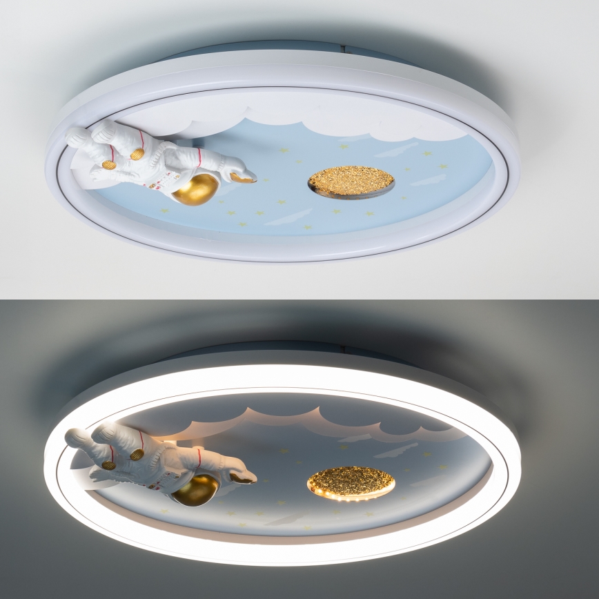 Brilagi - Dimbaar LED-plafondlamp voor kinderen LED/42W/230V 3000/5700K astronaut