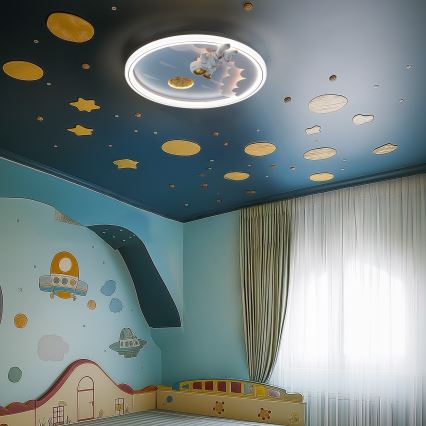 Brilagi - Dimbaar LED-plafondlamp voor kinderen LED/42W/230V 3000/5700K astronaut