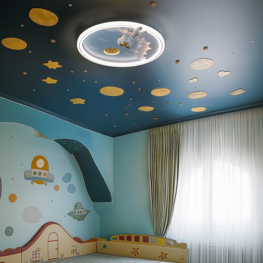 Brilagi - Dimbaar LED-plafondlamp voor kinderen LED/42W/230V 3000/5700K astronaut
