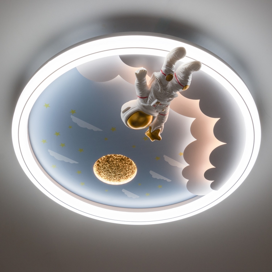Brilagi - Dimbaar LED-plafondlamp voor kinderen LED/42W/230V 3000/5700K astronaut