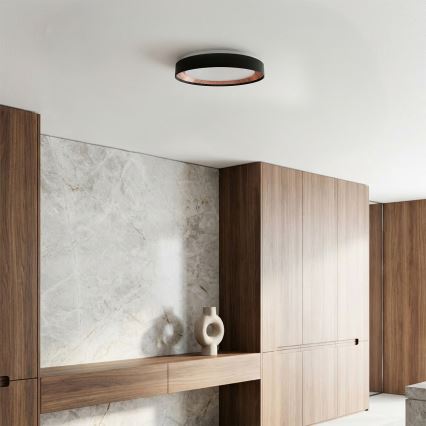 Brilagi - LED-dimbare plafondlamp WALDO LED/48W/230V 3000-6500K Ø 40 cm zwart/goud + afstandsbediening