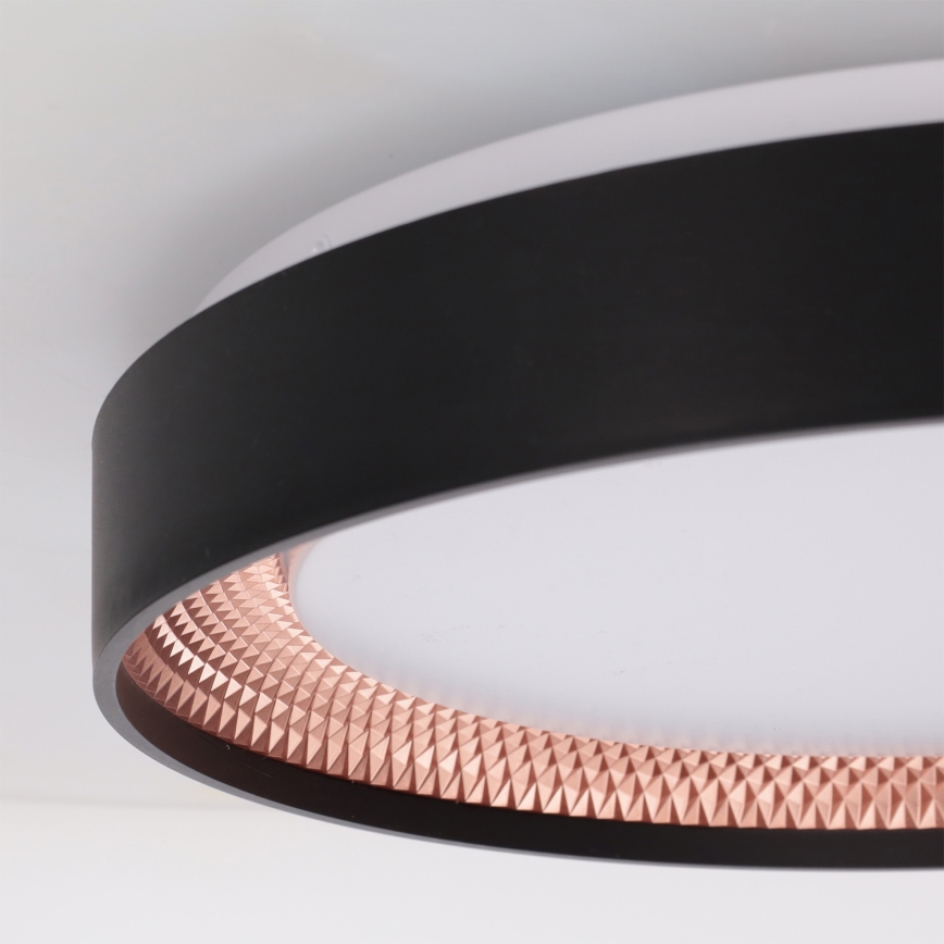 Brilagi - LED-dimbare plafondlamp WALDO LED/48W/230V 3000-6500K Ø 40 cm zwart/goud + afstandsbediening
