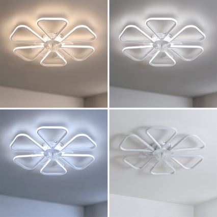Brilagi - LED dimbare plafondventilator LED/38W/230V Ø 76 cm wit + afstandsbediening