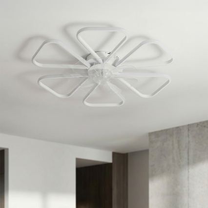 Brilagi - LED dimbare plafondventilator LED/38W/230V Ø 76 cm wit + afstandsbediening