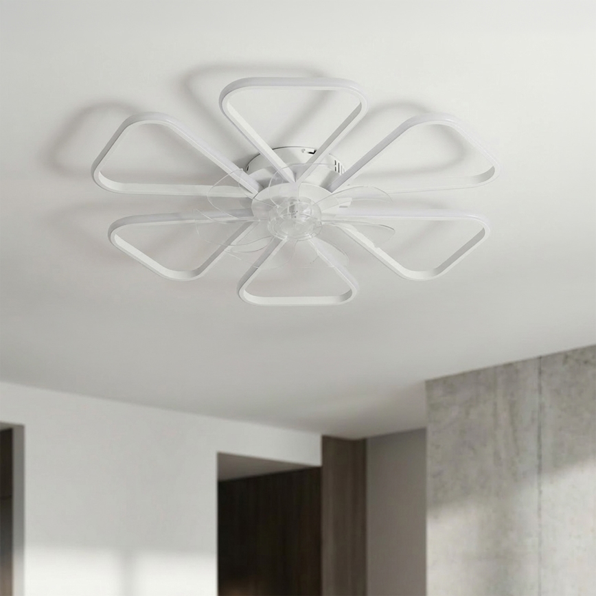 Brilagi - LED dimbare plafondventilator LED/38W/230V Ø 76 cm wit + afstandsbediening