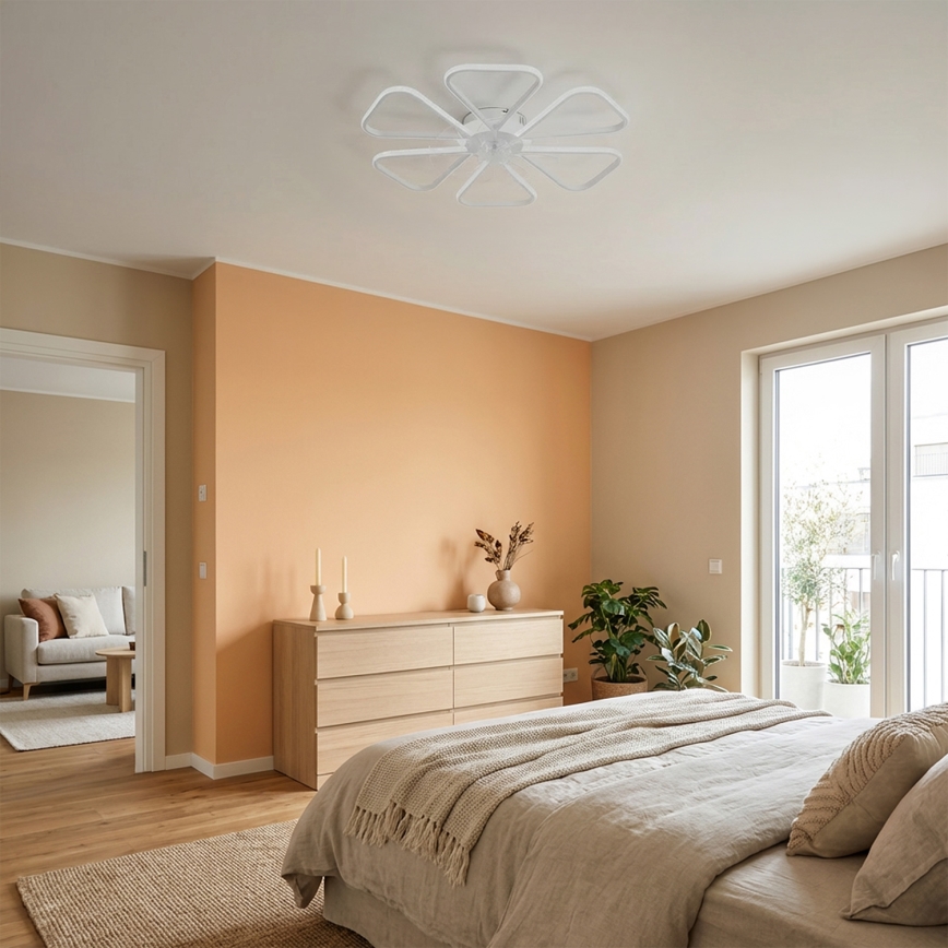 Brilagi - LED dimbare plafondventilator LED/38W/230V Ø 76 cm wit + afstandsbediening