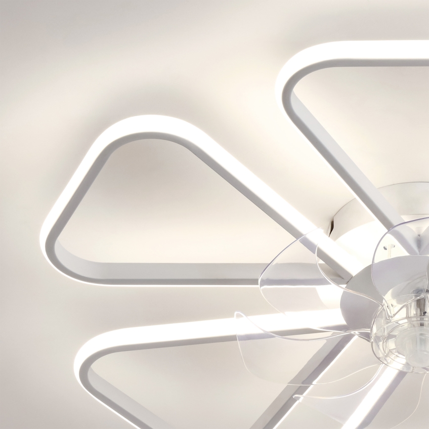 Brilagi - LED dimbare plafondventilator LED/38W/230V Ø 76 cm wit + afstandsbediening