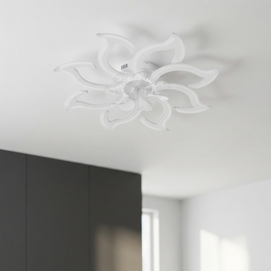 Brilagi - dimbare LED-plafondventilator LED/44W/230V 3000-6500K Ø 90 cm wit + afstandsbediening