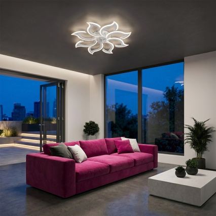 Brilagi - dimbare LED-plafondventilator LED/44W/230V 3000-6500K Ø 90 cm wit + afstandsbediening