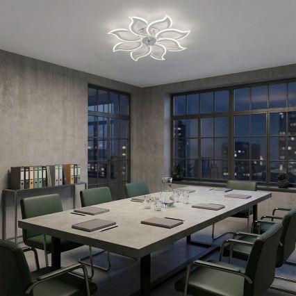 Brilagi - dimbare LED-plafondventilator LED/44W/230V 3000-6500K Ø 90 cm wit + afstandsbediening