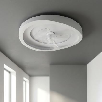 Brilagi - Dimbare LED-plafondventilator LED/80W/230V Ø 50 cm wit + afstandsbediening