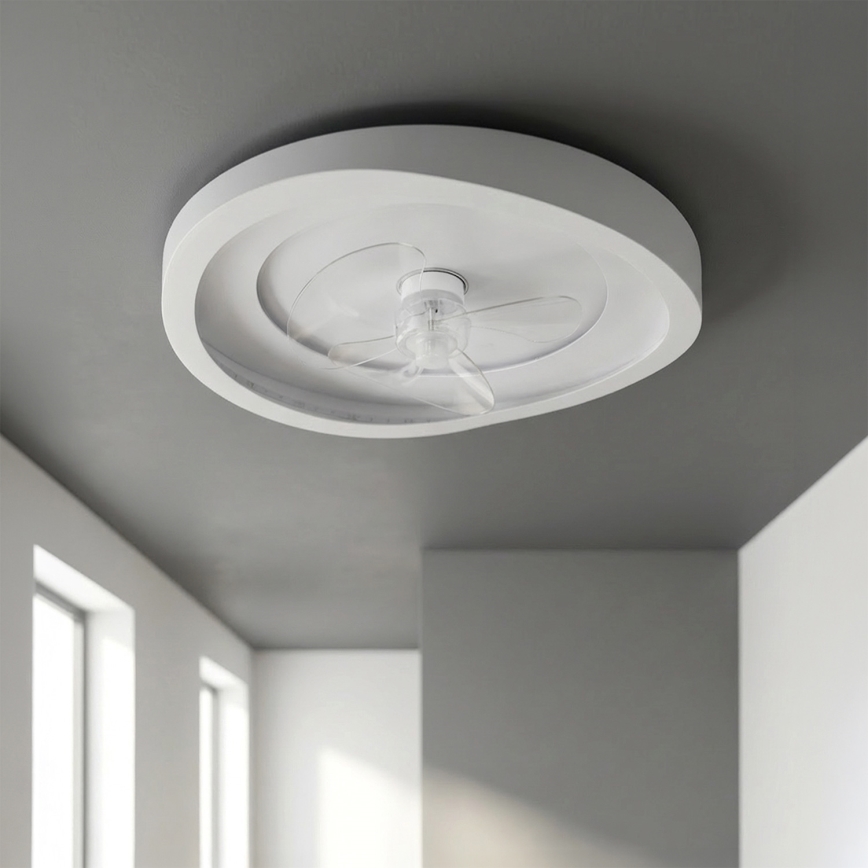 Brilagi - Dimbare LED-plafondventilator LED/80W/230V Ø 50 cm wit + afstandsbediening