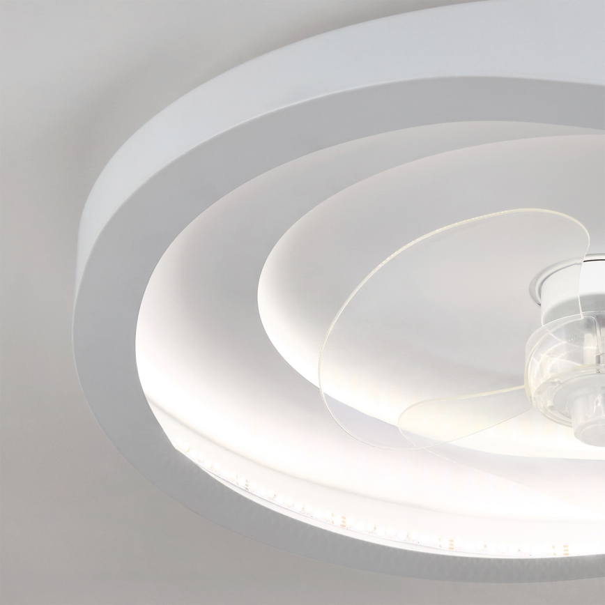 Brilagi - Dimbare LED-plafondventilator LED/80W/230V Ø 50 cm wit + afstandsbediening