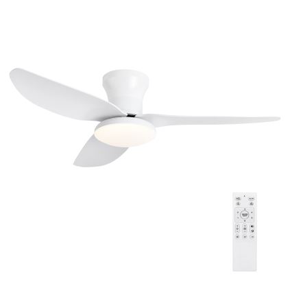 Brilagi - Dimbare LED-plafondventilator LED/30W/230V 3000-6500K wit + afstandsbediening